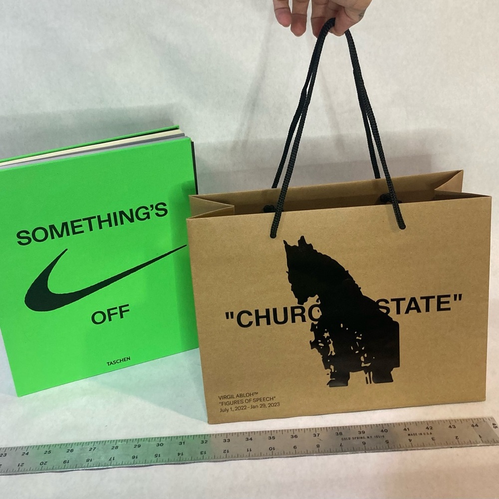 Virgil Abloh x Brooklyn Museum “figures of speech” shopping bag mini